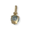 Pendentif coeur d'occasion or 750 jaune topaze sky blue - vue V2