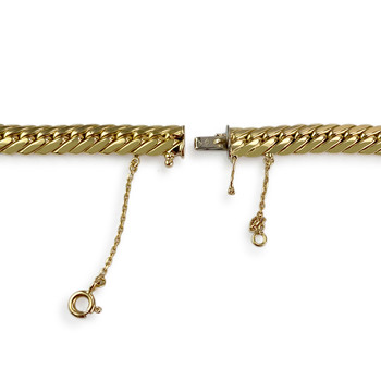 Tweedehands ketting van 750 geelgoud, Engelse