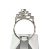 Bague d'occasion or 750 blanc diamants - vue V3