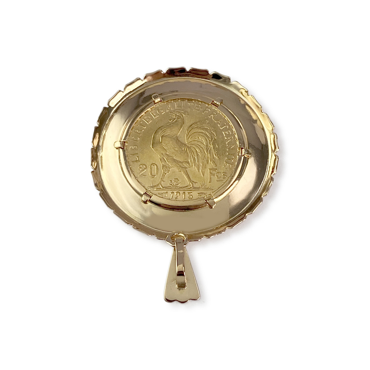 Médaille d'occasion or 750 jaune - vue 2