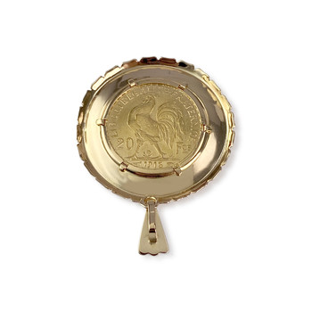 Second-hand 750 yellow gold medal