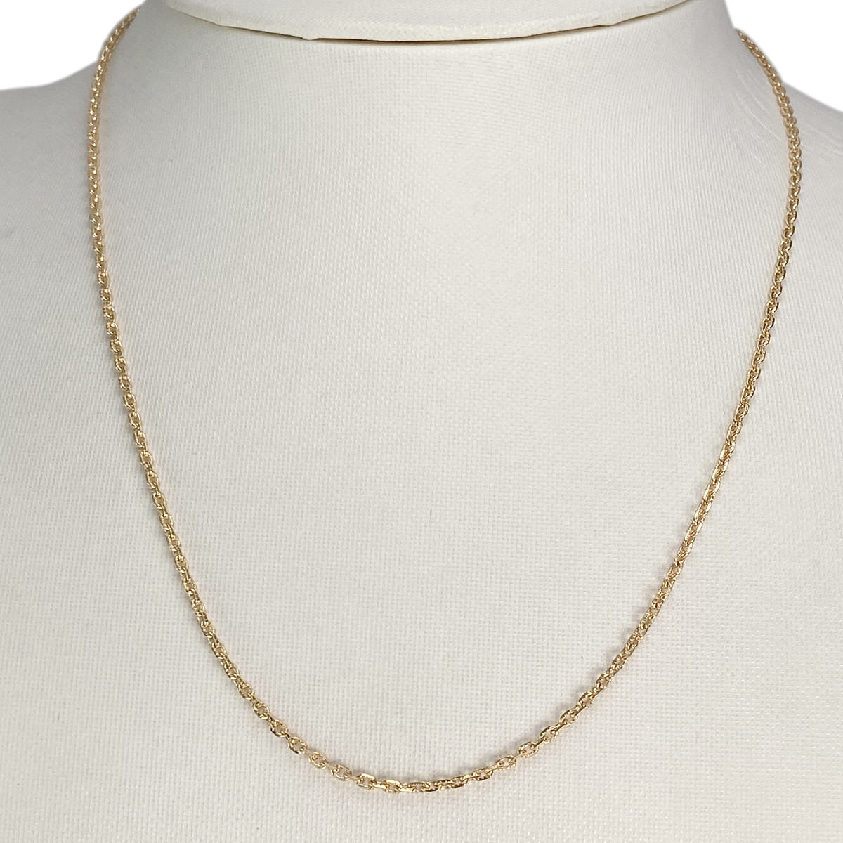 Second hand gold chain 750 yellow forcat - view 2