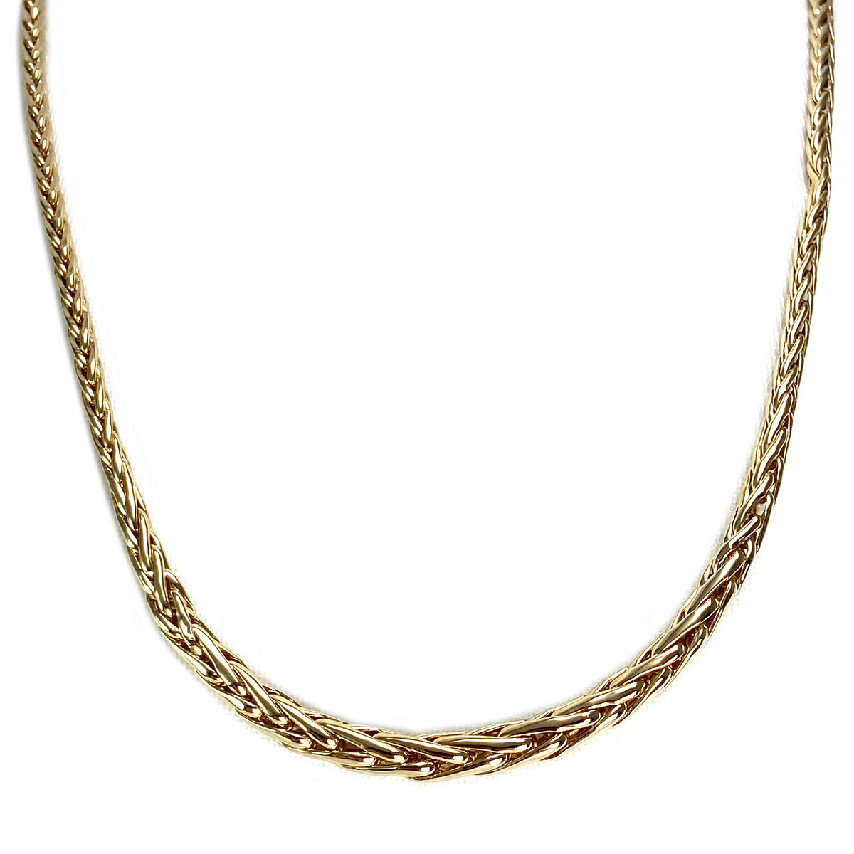 Gebruikte halsketting van 750 geelgoud met palmboom