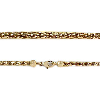 Gebruikte halsketting van 750 geelgoud met palmboom