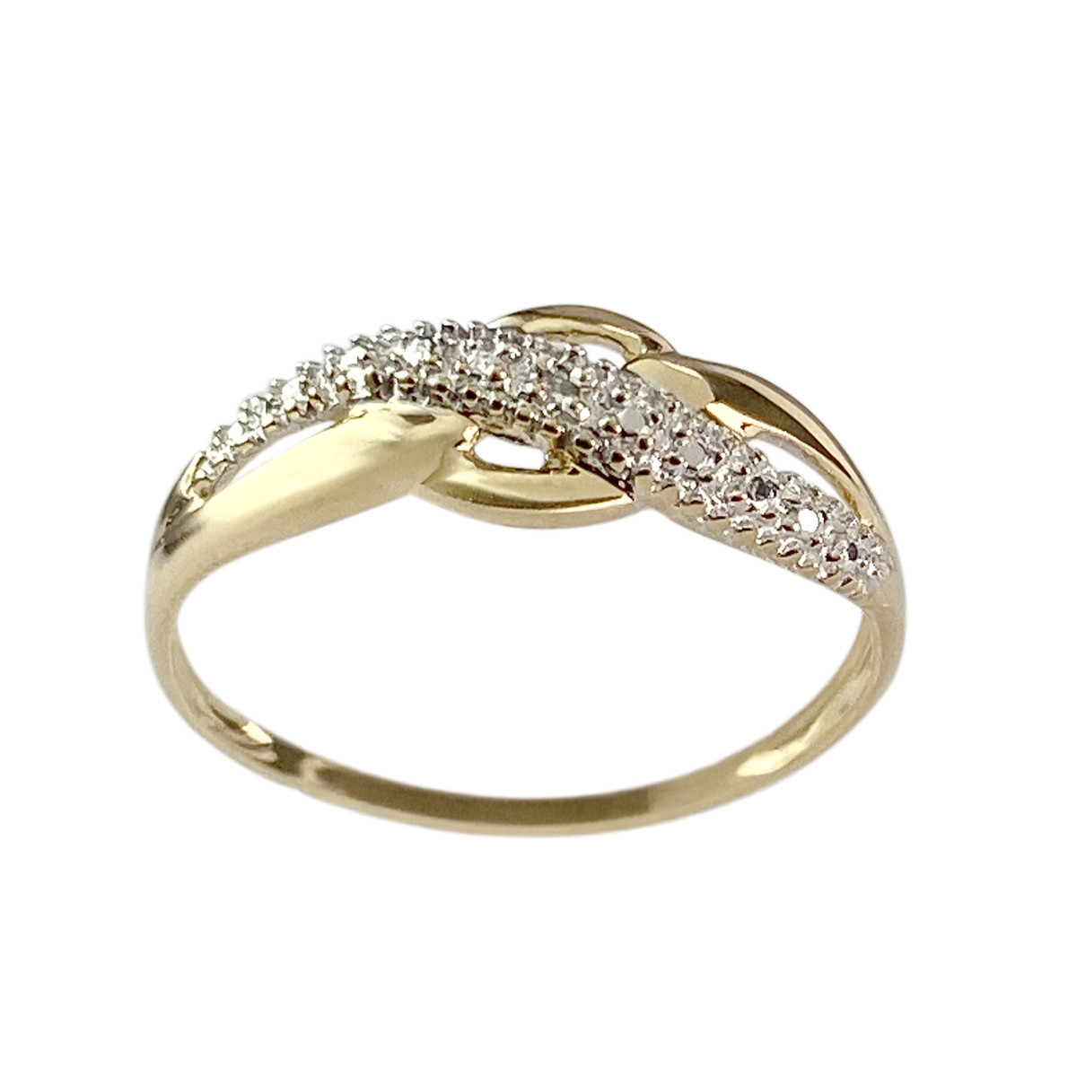 Bague d'occasion or 750 jaune diamant