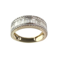 Bague d'occasion or 375 jaune diamant diamant