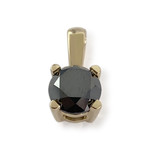 Pendentif d'occasion or 750 jaune diamant noir - vue 1