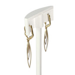 Boucles d'oreilles d'occasion or 750 tricolore - vue 2