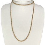 Tweedehands ketting van 750 geelgoud met forcat-schakels, 83 cm - afbeelding 2