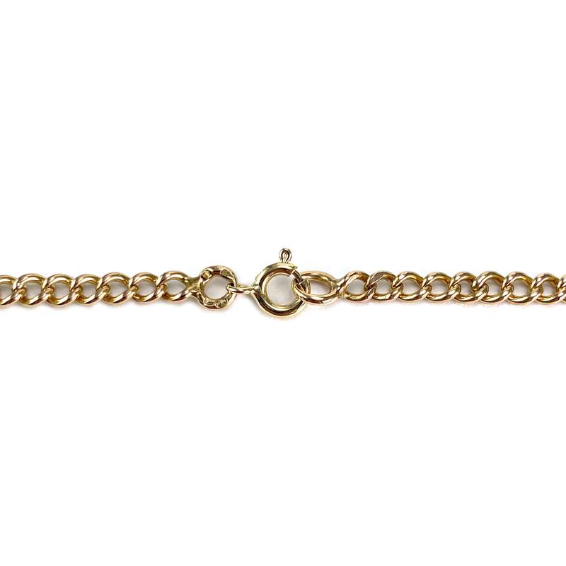 Chaîne d'occasion or 750 jaune maille forcat 83 cm - vue 3