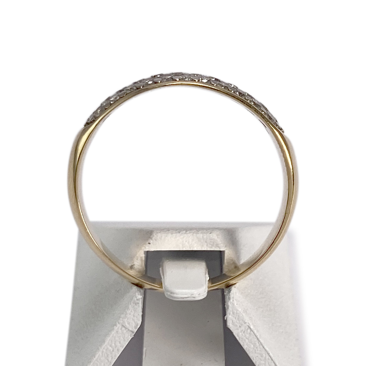 Bague d'occasion or 750 jaune diamants - vue 3