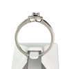 Bague d'occasion or 750 blanc diamant noir et blanc - vue V3