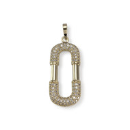 Pendentif d'occasion or 750 jaune zircon