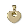 Pendentif coeur d'occasion or 750 jaune - vue V2
