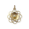 Pendentif d'occasion or 750 jaune perle de culture - vue V1