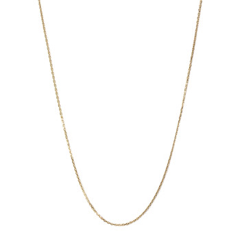 Used 750 yellow gold chain, 65 cm, forcat link