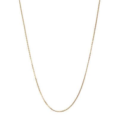 Tweedehands ketting van 750 geelgoud met forcat-schakels, 65 cm - afbeelding 1