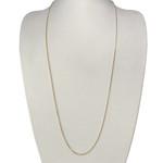 Tweedehands ketting van 750 geelgoud met forcat-schakels, 65 cm - afbeelding 2