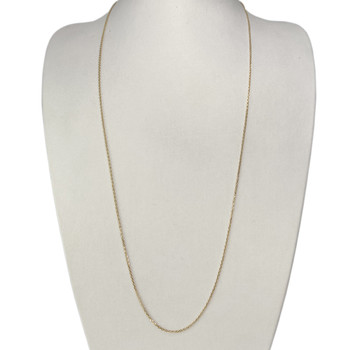 Used 750 yellow gold chain, 65 cm, forcat link