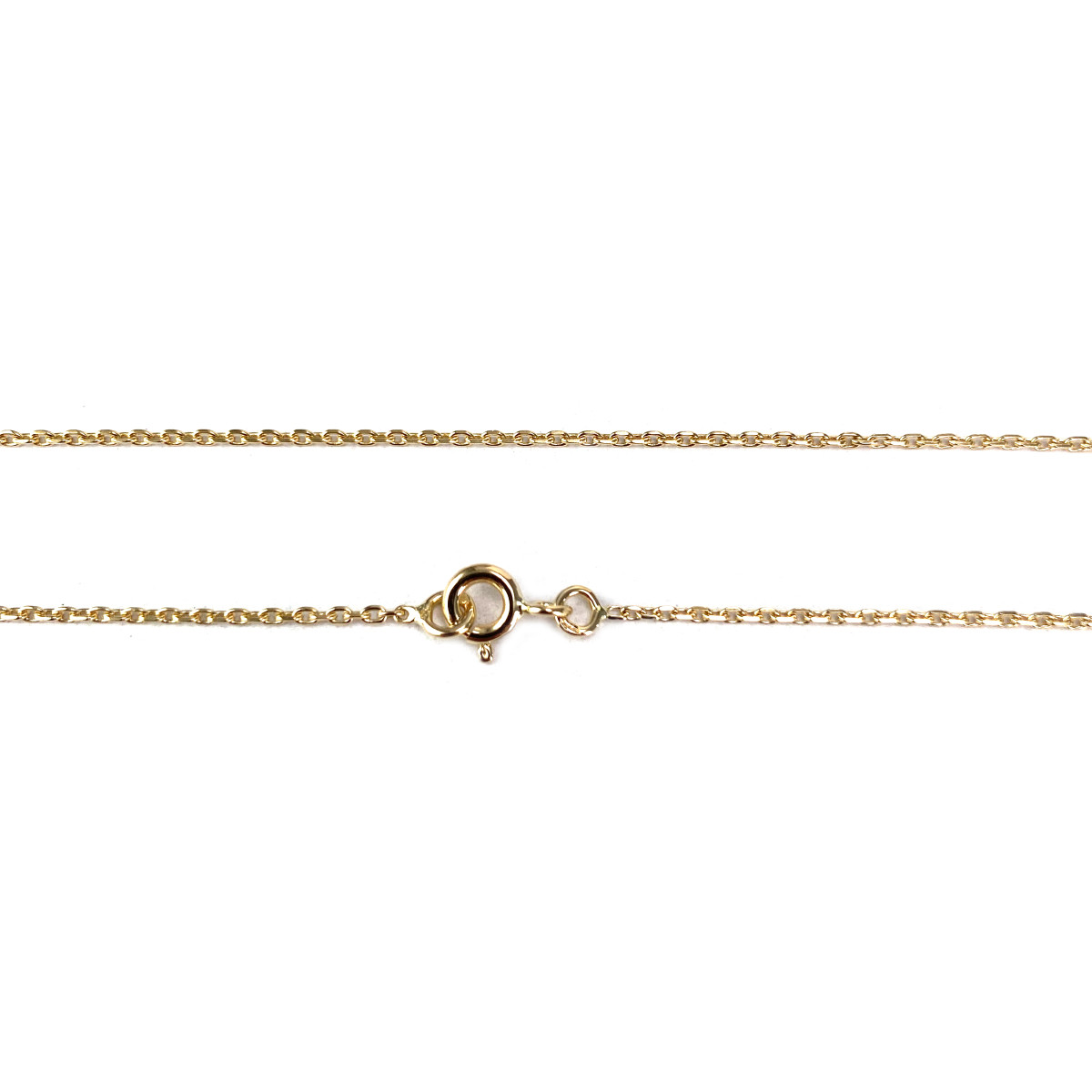 Tweedehands ketting van 750 geelgoud met forcat-schakels, 65 cm - afbeelding 3