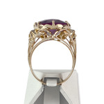 Bague d'occasion or 750 jaune pierre synthetique - vue 3