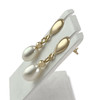 Boucles d'oreilles d'occasion or 750 jaune perle de culture de chine - vue V2
