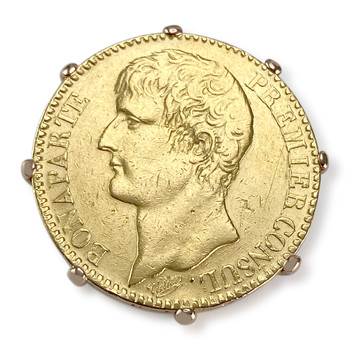 Broche d'occasion or 750 jaune napoléon
