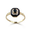 Bague d'occasion or 750 jaune saphir - vue V1