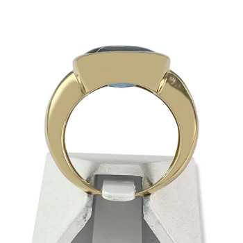 Bague d'occasion or 750 jaune topaze swiss blue