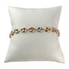 Bracelet d'occasion or 375 multicolore maille grain de café - vue V1