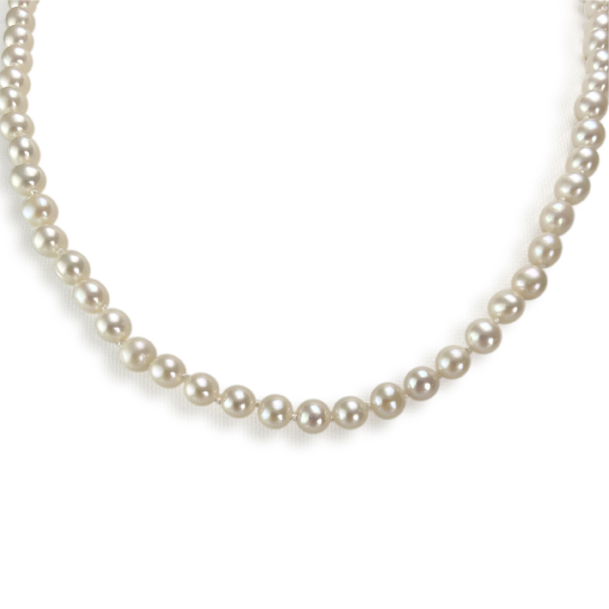 Collier d'occasion or 750 jaune perle de culture
