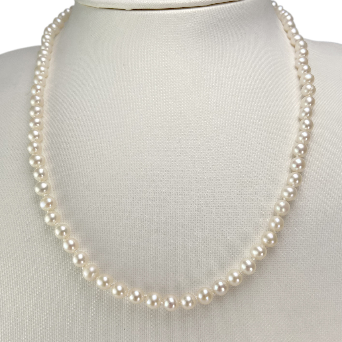 Collier d'occasion or 750 jaune perle de culture - vue 2