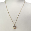 Collier d'occasion 2 ors 750 coeur ange maille forcat - vue V2