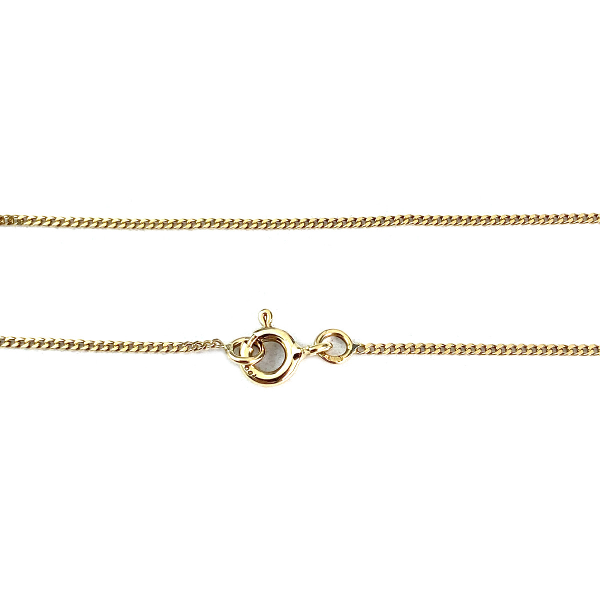 Collier d'occasion 2 ors 750 coeur ange maille forcat - vue 3