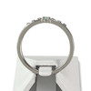 Bague d'occasion or 750 blanc émeraude diamants - vue V3