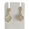 Boucles d'oreilles d'occasion or 750 jaunezirconias - vue V1