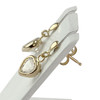 Boucles d'oreilles d'occasion or 750 jaunezirconias - vue V2