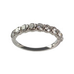 Bague d'occasion or 750 blanc diamant - vue 1