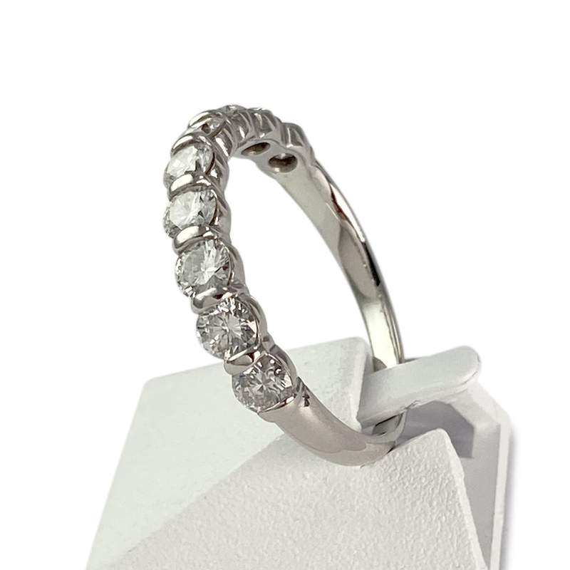 Bague d'occasion or 750 blanc diamant - vue 2