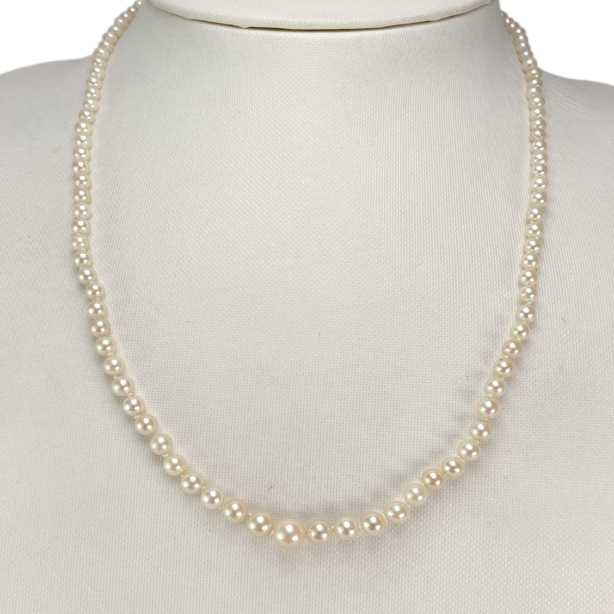 Collier d'occasion or 750 jaune perle de culture du japon - vue 2