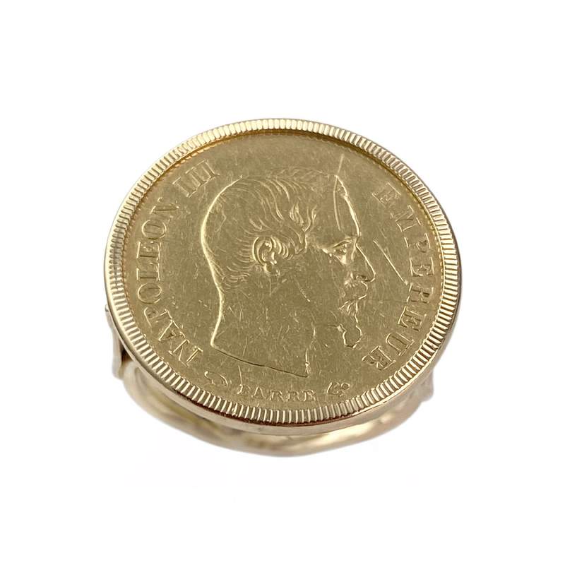 Bague d'occasion or 750 jaune porte pièce - vue 1