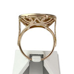 Bague d'occasion or 750 jaune porte pièce - vue 3