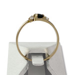 Bague d'occasion or 750 jaune saphir zirconias - vue 3