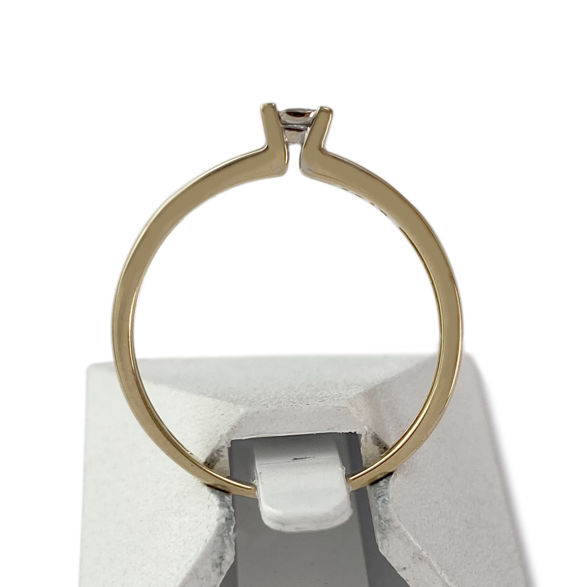 Second-hand gold 750 yellow diamond diamond ring - view 3