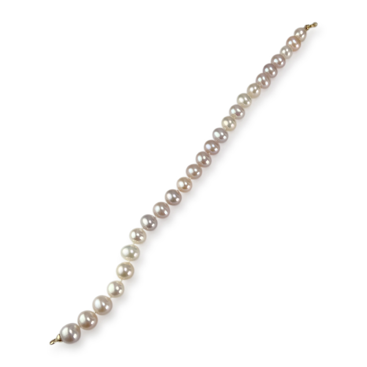 Bracelet d'occasion or 750 jaune perle de culture de chine - vue 2