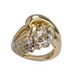 Bague d'occasion or 750 jaune diamant - vue 1