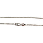 Collier d'occasion or 750 blanc saphir diamant - vue 3