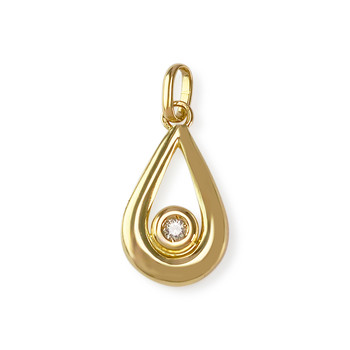 Pendentif d'occasion or 750 jaune diamant
