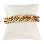 Bracelet d'occasion or 750 jaune maille américaine - vue 1