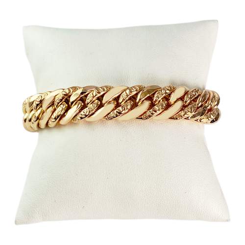 Bracelet d'occasion or 750 jaune maille américaine